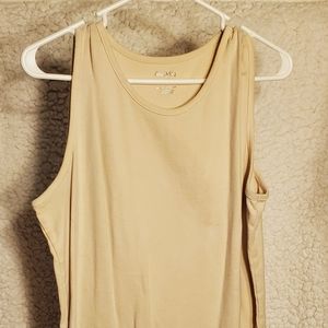 2X tan tank top